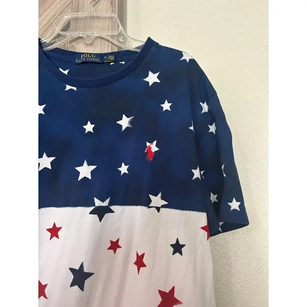 Polo Ralph Lauren Mens Med short sleeve red white blue